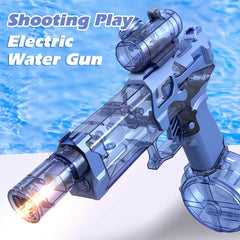 Ultimate Blaster Electric Water Guns with Realistic Gun Muzzle Flame High Capacity Squirt Guns Summer Outdoor Beach Game Gift