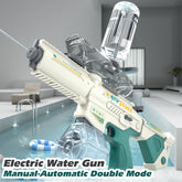 Electric Water Gun for Kids Adults, Automatic Suction Squirt Guns Outdoor Backyard Game, Water Guns for Summer Beach Pool Lawn Party Games