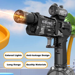 Ultimate Blaster Electric Water Guns with Realistic Gun Muzzle Flame High Capacity Squirt Guns Summer Outdoor Beach Game Gift