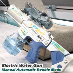 Electric Water Gun for Kids Adults, Automatic Suction Squirt Guns Outdoor Backyard Game, Water Guns for Summer Beach Pool Lawn Party Games
