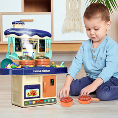 Children's Kitchen Table Toys Set Play Food and KitchenAccessories