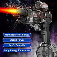 Ultimate Blaster Electric Water Guns with Realistic Gun Muzzle Flame High Capacity Squirt Guns Summer Outdoor Beach Game Gift