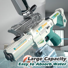 Electric Water Gun for Kids Adults, Automatic Suction Squirt Guns Outdoor Backyard Game, Water Guns for Summer Beach Pool Lawn Party Games