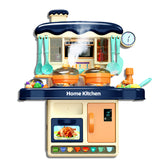 Children's Kitchen Table Toys Set Play Food and KitchenAccessories