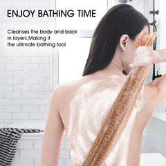 Exfoliating Net Sponge & Nylon Bath Towel Setfor Keeping Skin Healthy - Bathroom AccessoriesPersonal