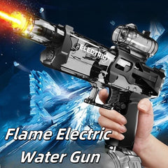 Ultimate Blaster Electric Water Guns with Realistic Gun Muzzle Flame High Capacity Squirt Guns Summer Outdoor Beach Game Gift