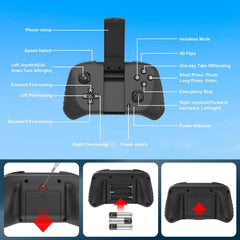 Mini Drone with Camera for Adults Kids- 1080PHD FPV Camera Drones with 90¡ã AdjustableLens