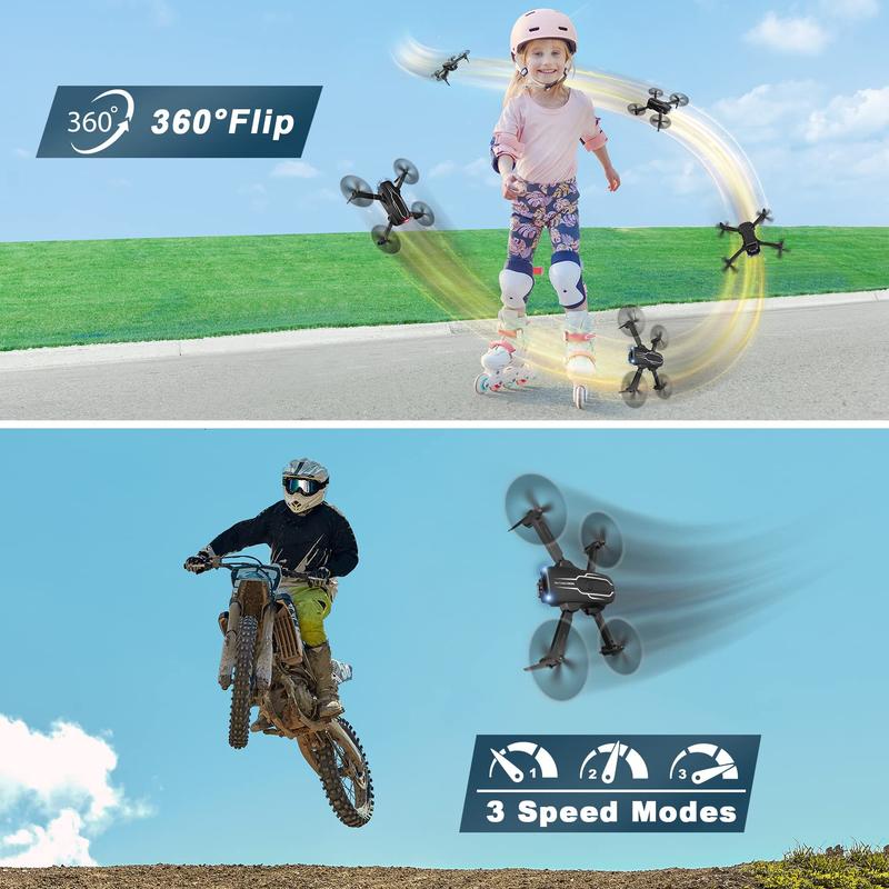 Mini Drone with Camera for Adults Kids- 1080PHD FPV Camera Drones with 90¡ã AdjustableLens